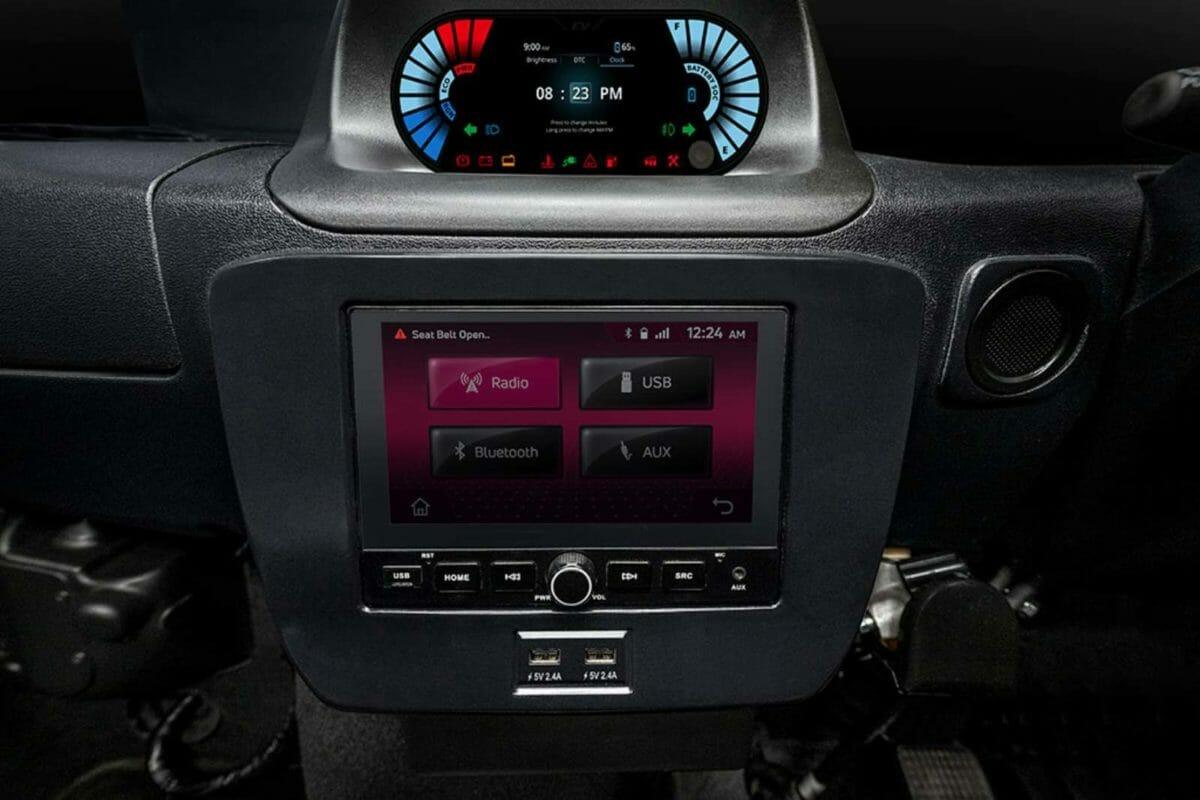 tata ace ev centre console