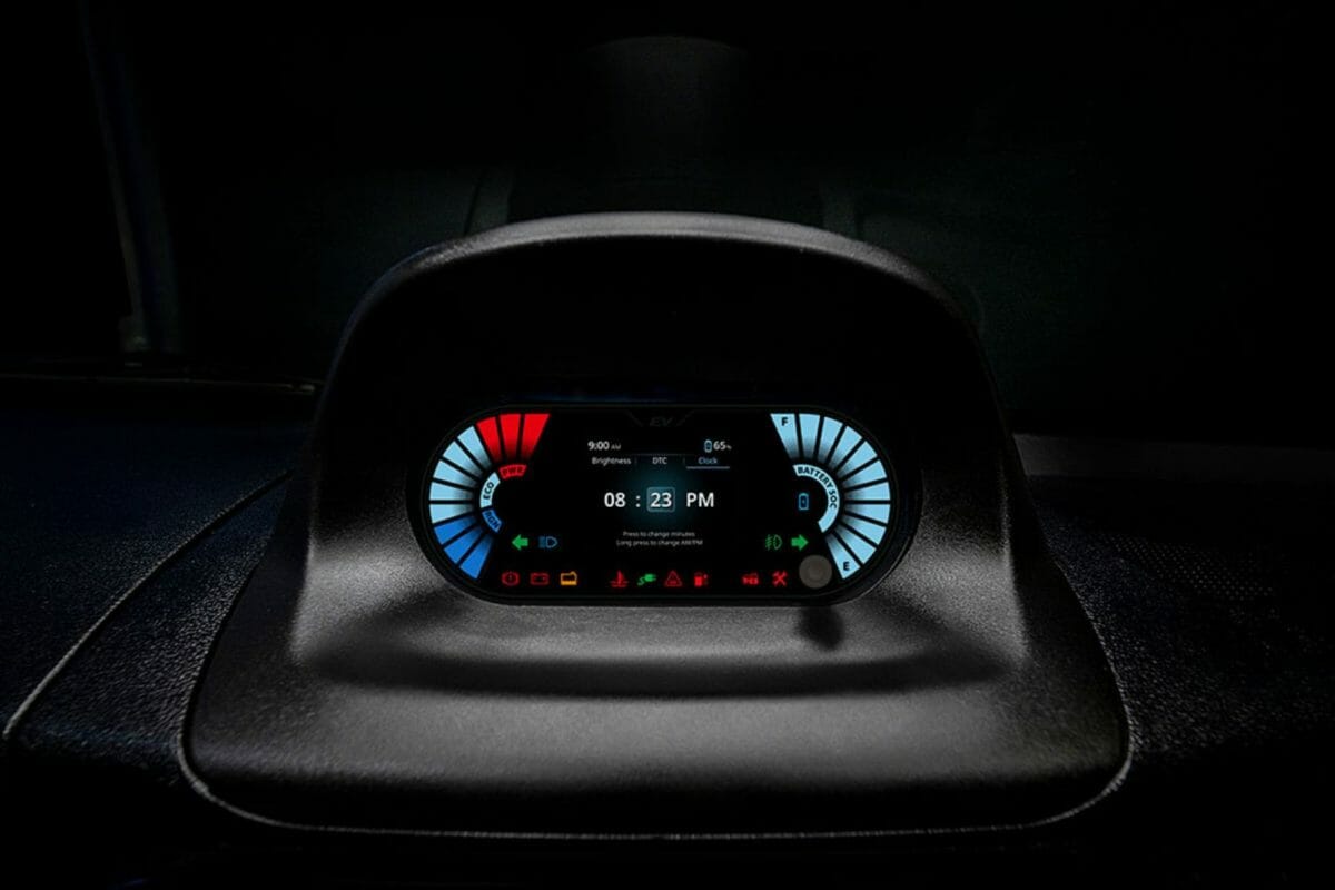 Tata Ace EV digital speedometer
