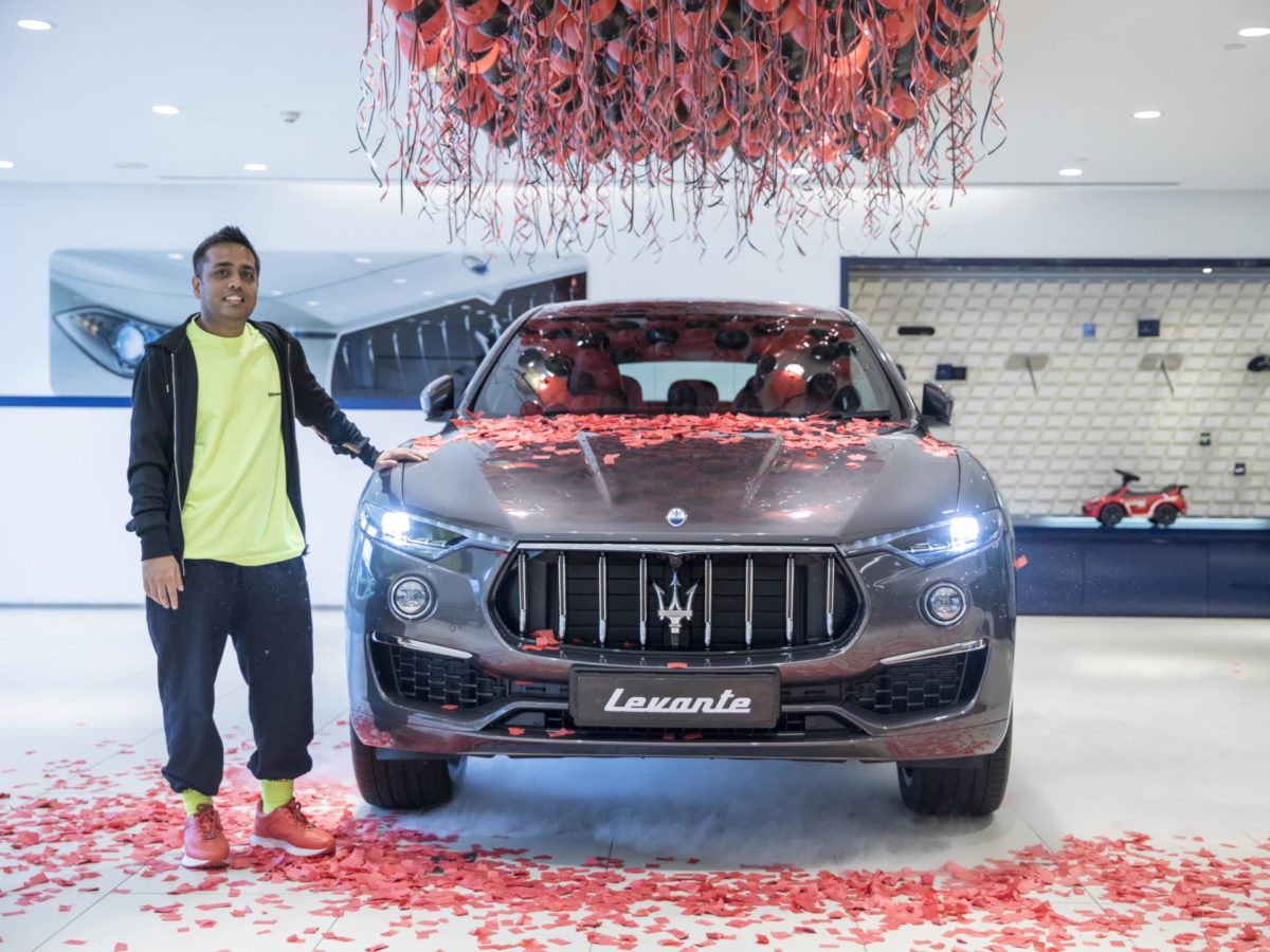 Abhishek Agarwal with the  Levante Hybrid