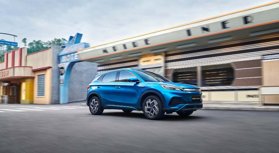 BYD ATTO EV rolling