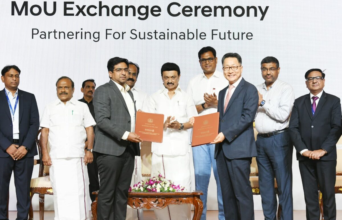 A still from Hyundai India signing an MoU at Chennai