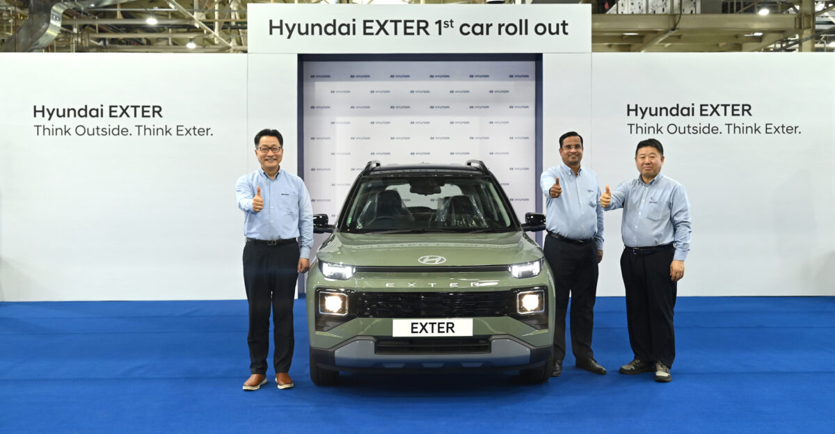 Hyundai rolls out the first unit of Exter