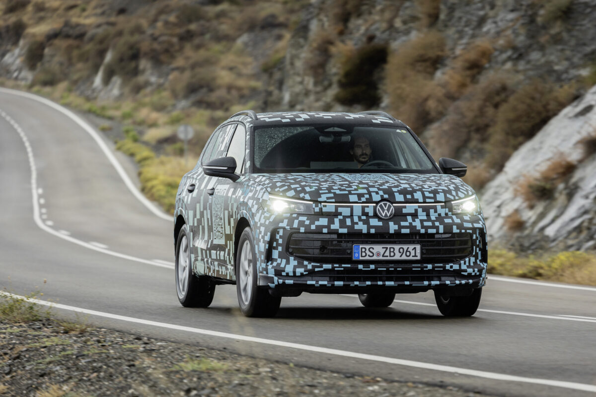 A still from Volkswagen testing the 3rd generation Tiguan