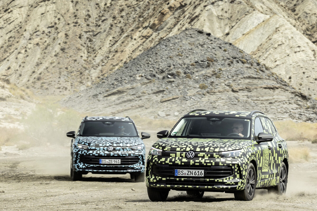 A still from Volkswagen testing the 3rd generation Tiguan