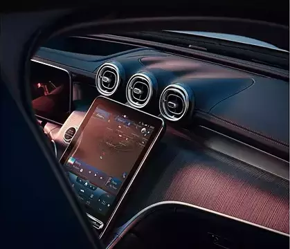 The interior of the new Mercedes-Benz GLC facelift