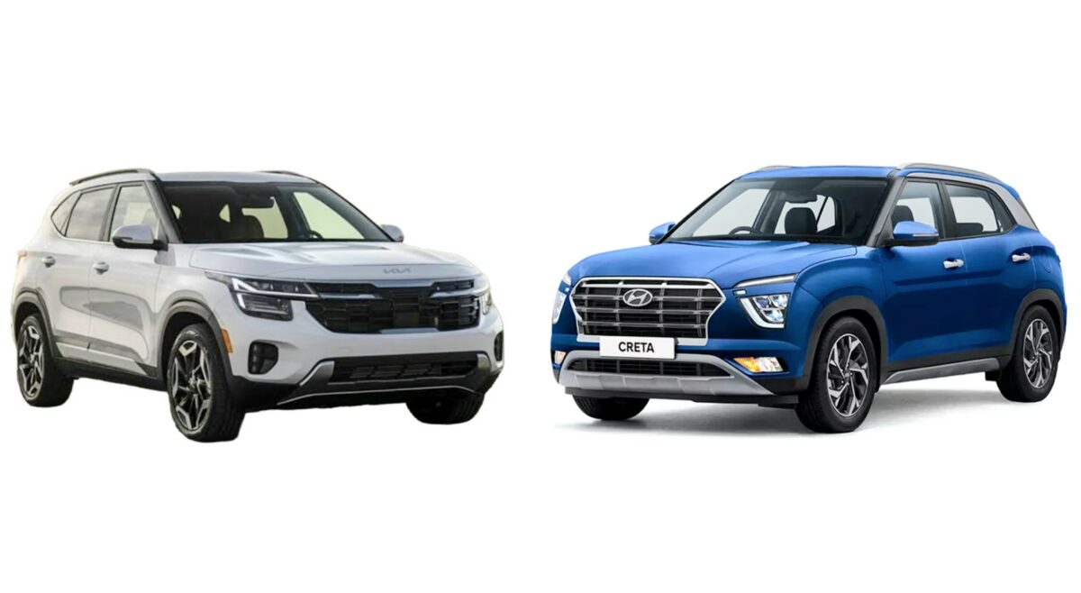 2023 Kia Seltos facelift vs Hyundai Creta