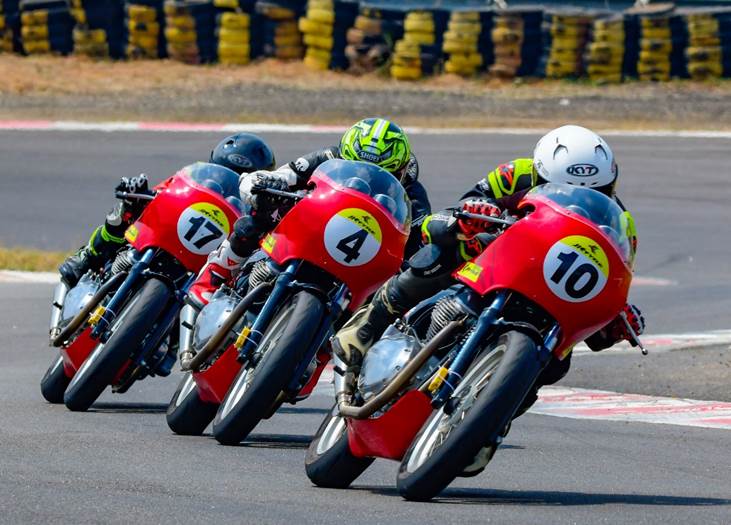 A still from 2022 season of Royal Enfield Continental GT Cup