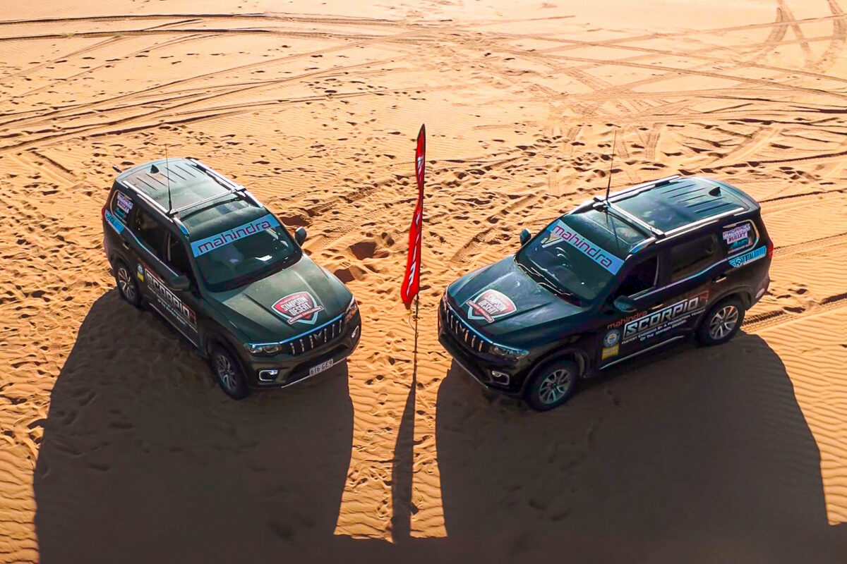 Mahindra Scorpio-N becomes the fastest production vehicle to cross the Daunting Simpson Desert in Australia
