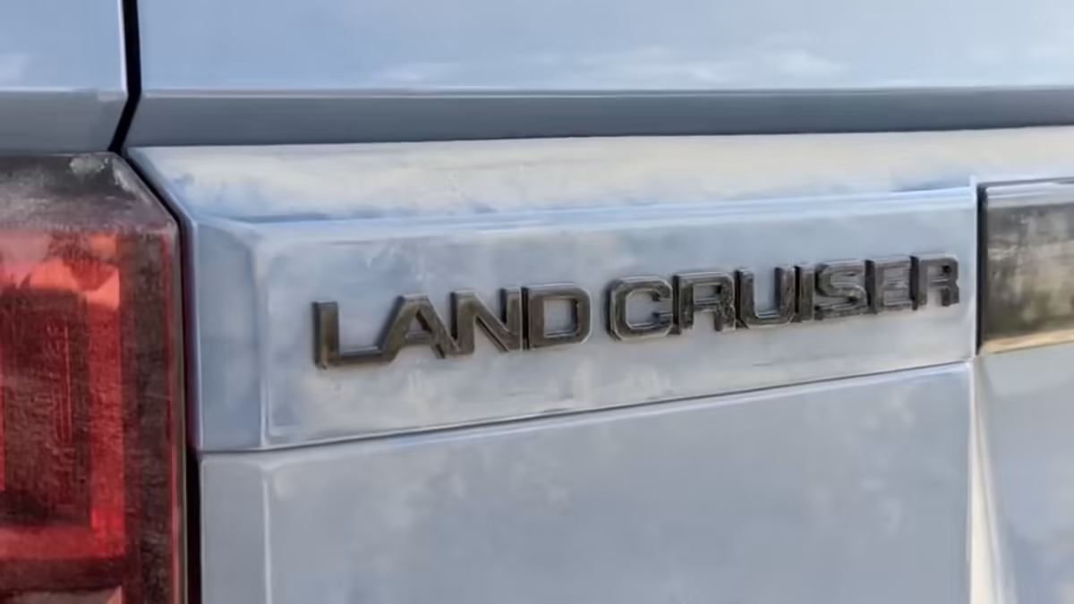 A still from the teaser of the new Toyota Land Cruiser Prado