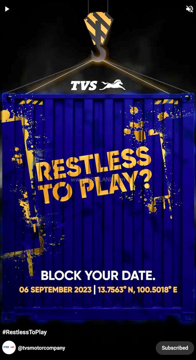 TVS Apache Block Your Date Teaser Naked Version Bike