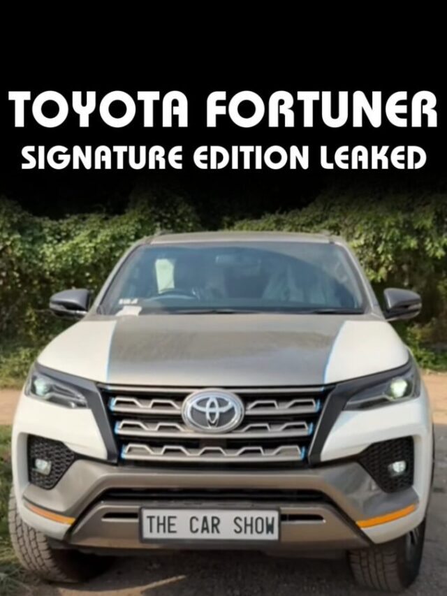 Toyota Fortuner Signature Edition Leaked
