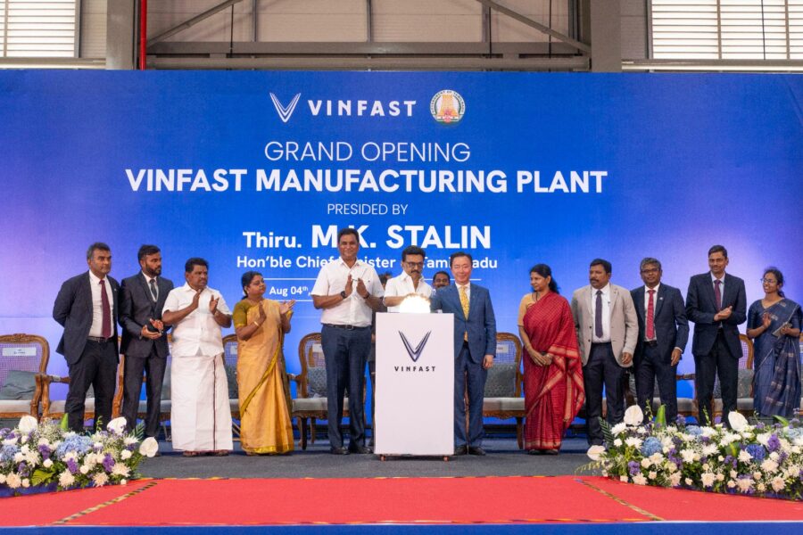 VinFast Inaugurates Its First EV Assembly Plant in India at Tamil Nadu ...