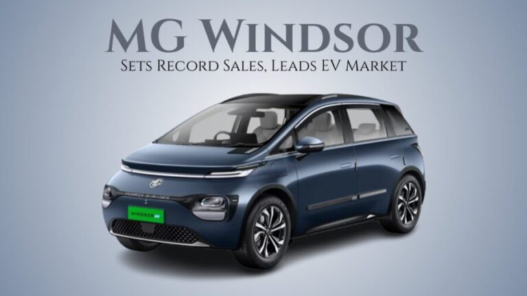 MG Windsor Sets New Record, Stays on Top of India’s EV Market | Motoroids